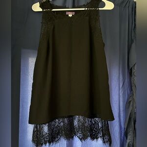 Brixon Ivy, Black Lace Tank, Size M